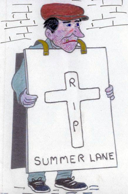 Drawing - The Summer Lane Man